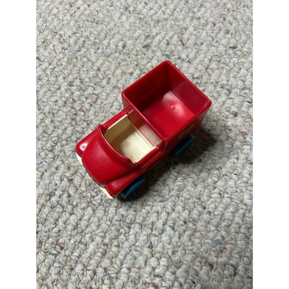 Vintage Illco Toy Jim Henson Sesame Street Red Plastic Mail Truck Postal Vehicle